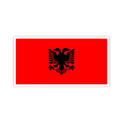 Unofficial flag of Albanians in Serbia (Kosovo) STICKER Vinyl Kiss-Cut Decal 6 Inch White - The Sticker Space