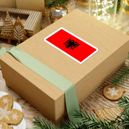 Unofficial flag of Albanians in Serbia (Kosovo) STICKER Vinyl Kiss-Cut Decal - The Sticker Space