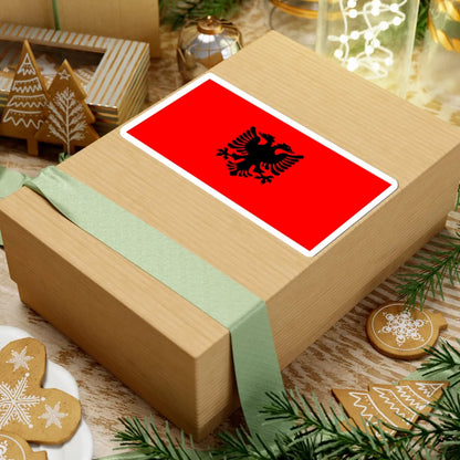 Unofficial flag of Albanians in Serbia (Kosovo) STICKER Vinyl Kiss-Cut Decal - The Sticker Space