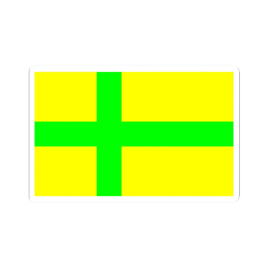 Unofficial flag of Gotland (Sweden) STICKER Vinyl Kiss-Cut Decal 2 Inch White - The Sticker Space
