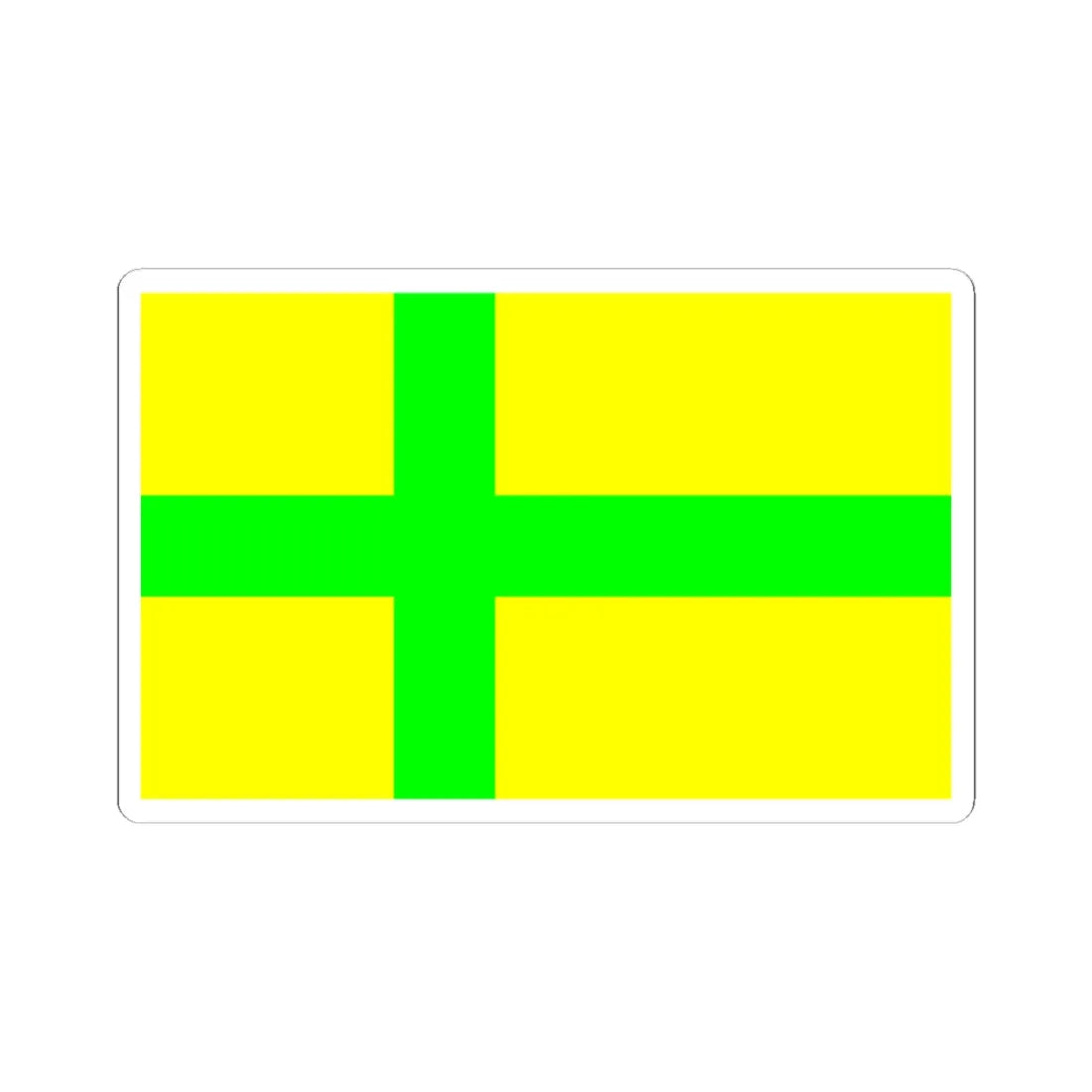 Unofficial flag of Gotland (Sweden) STICKER Vinyl Kiss-Cut Decal 3 Inch White - The Sticker Space