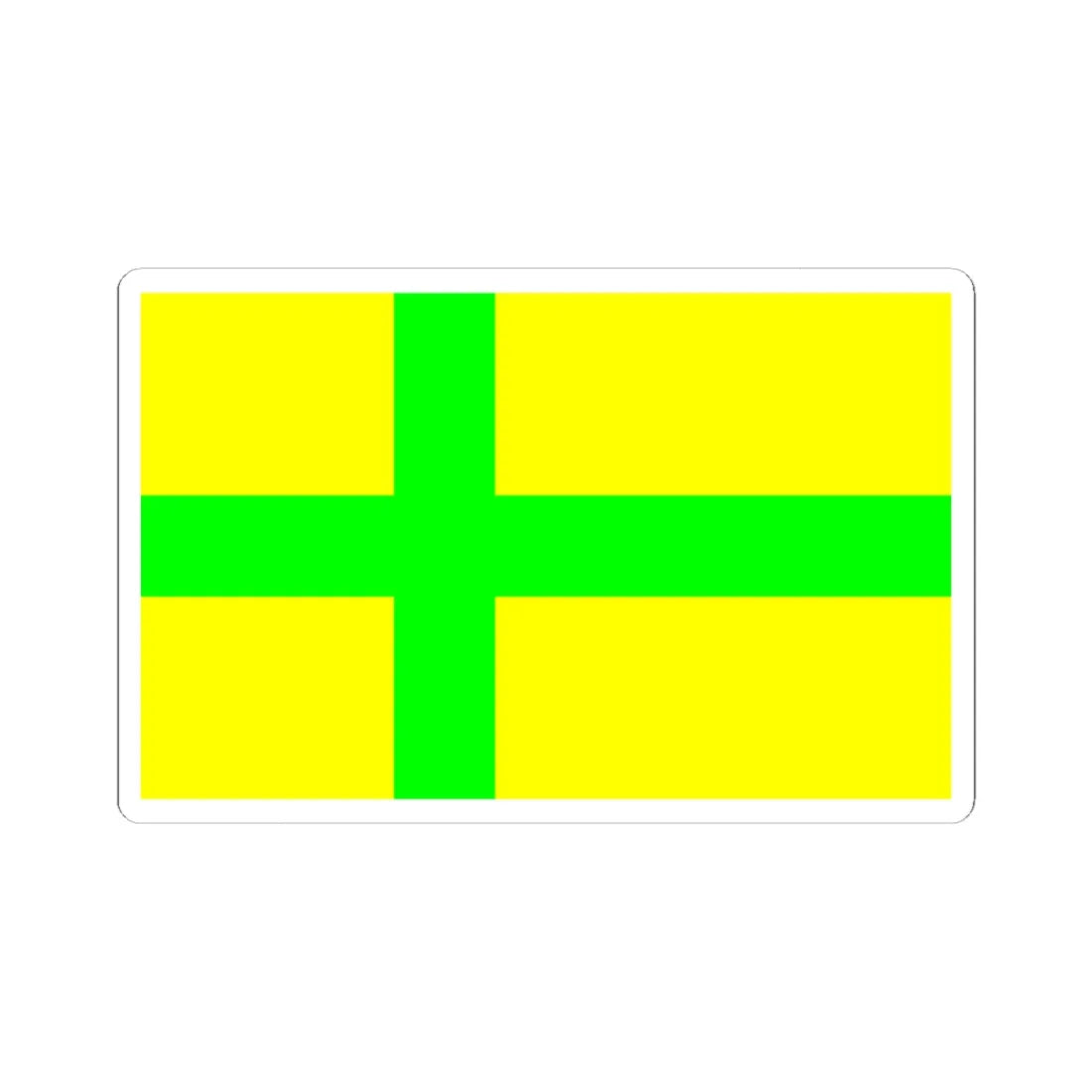 Unofficial flag of Gotland (Sweden) STICKER Vinyl Kiss-Cut Decal 4 Inch White - The Sticker Space