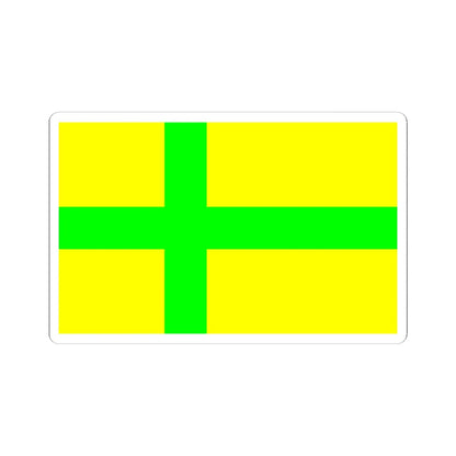 Unofficial flag of Gotland (Sweden) STICKER Vinyl Kiss-Cut Decal 4 Inch White - The Sticker Space