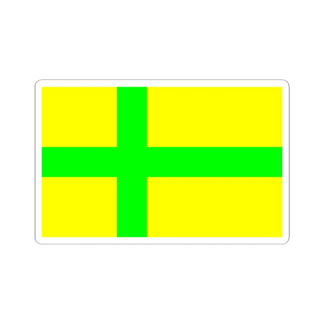Unofficial flag of Gotland (Sweden) STICKER Vinyl Kiss-Cut Decal 6 Inch White - The Sticker Space