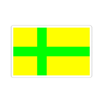 Unofficial flag of Gotland (Sweden) STICKER Vinyl Kiss-Cut Decal 6 Inch White - The Sticker Space