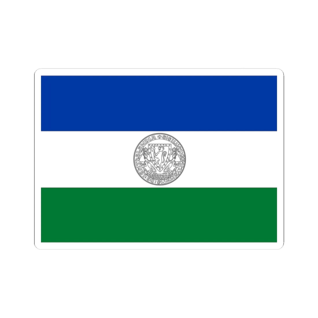 Unofficial Flag of Jamtland (Sweden) STICKER Vinyl Kiss-Cut Decal 2 Inch White - The Sticker Space