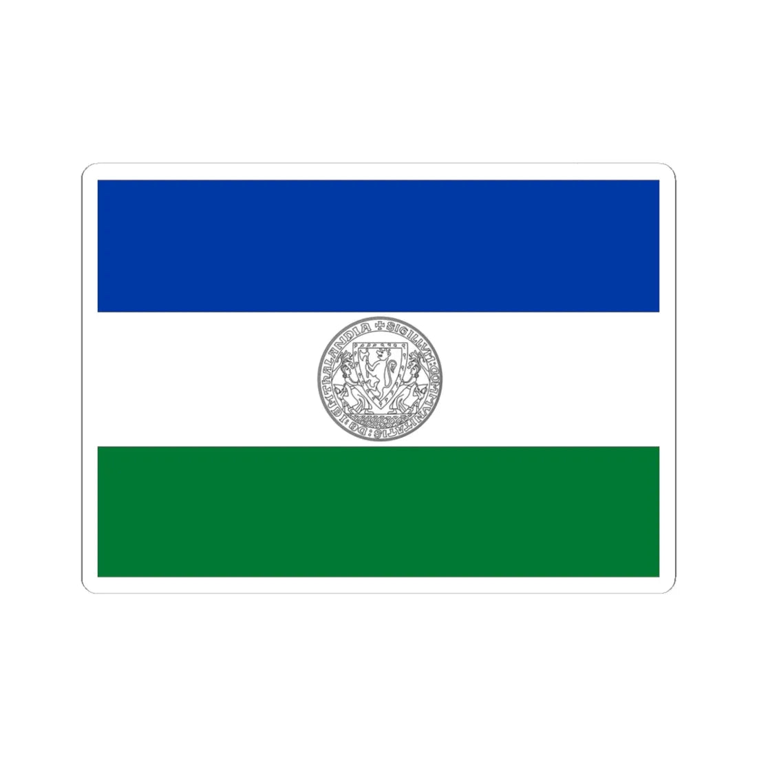 Unofficial Flag of Jamtland (Sweden) STICKER Vinyl Kiss-Cut Decal 3 Inch White - The Sticker Space