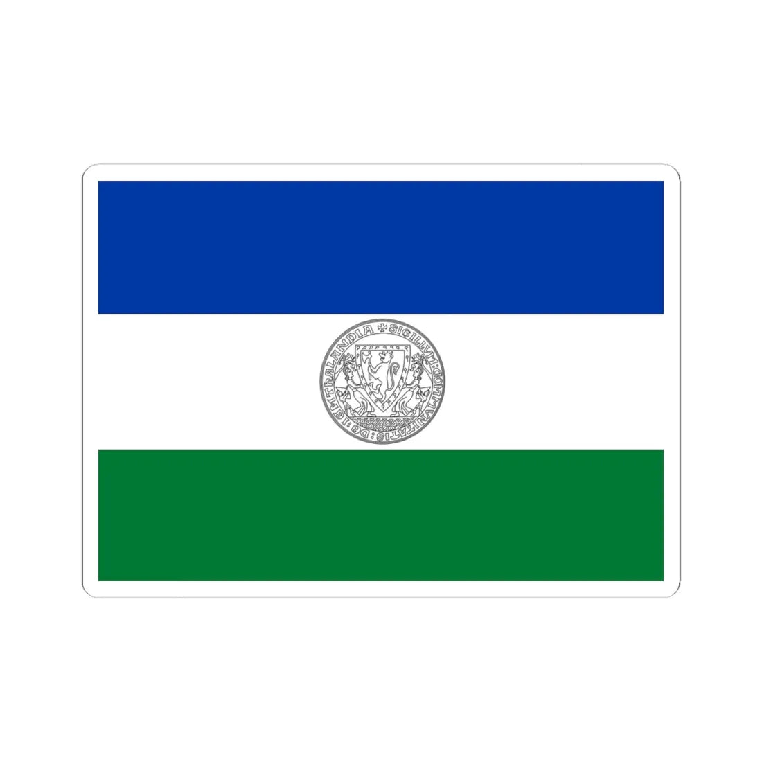Unofficial Flag of Jamtland (Sweden) STICKER Vinyl Kiss-Cut Decal 4 Inch White - The Sticker Space