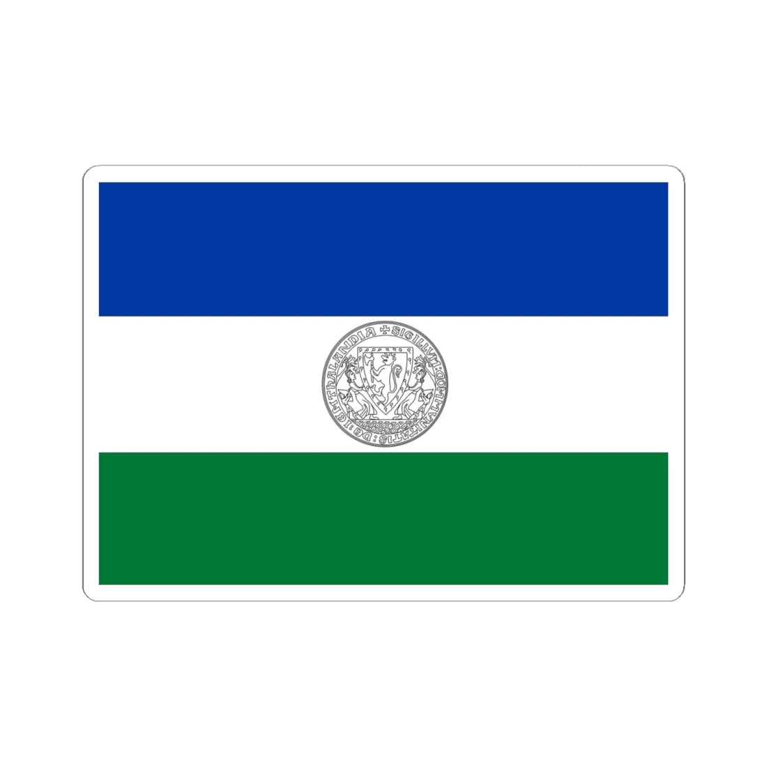 Unofficial Flag of Jamtland (Sweden) STICKER Vinyl Kiss-Cut Decal 6 Inch White - The Sticker Space