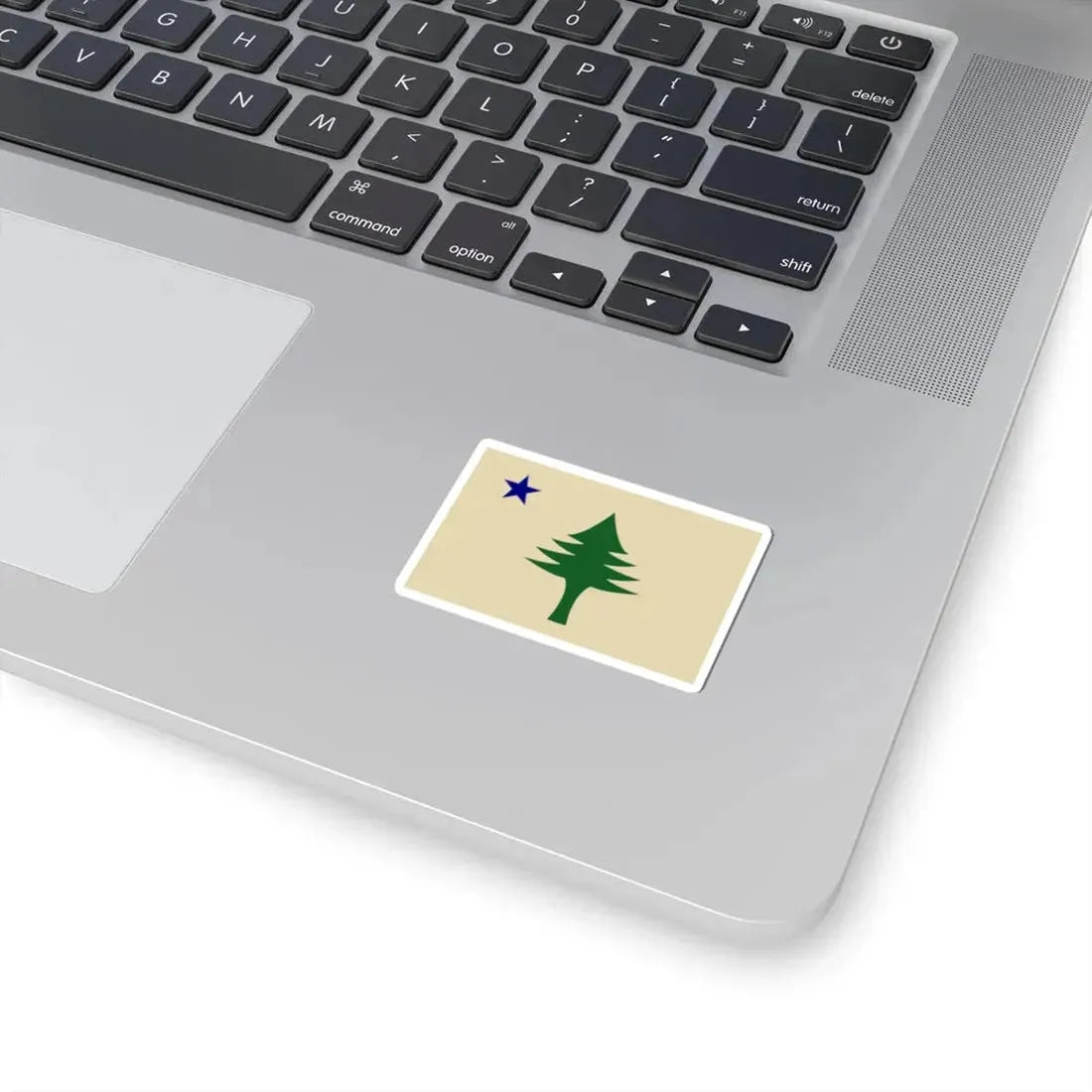 Unofficial flag of Maine (United States) STICKER Vinyl Kiss-Cut Decal - The Sticker Space
