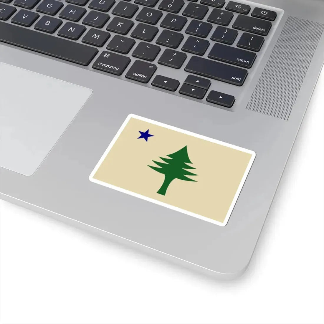 Unofficial flag of Maine (United States) STICKER Vinyl Kiss-Cut Decal - The Sticker Space