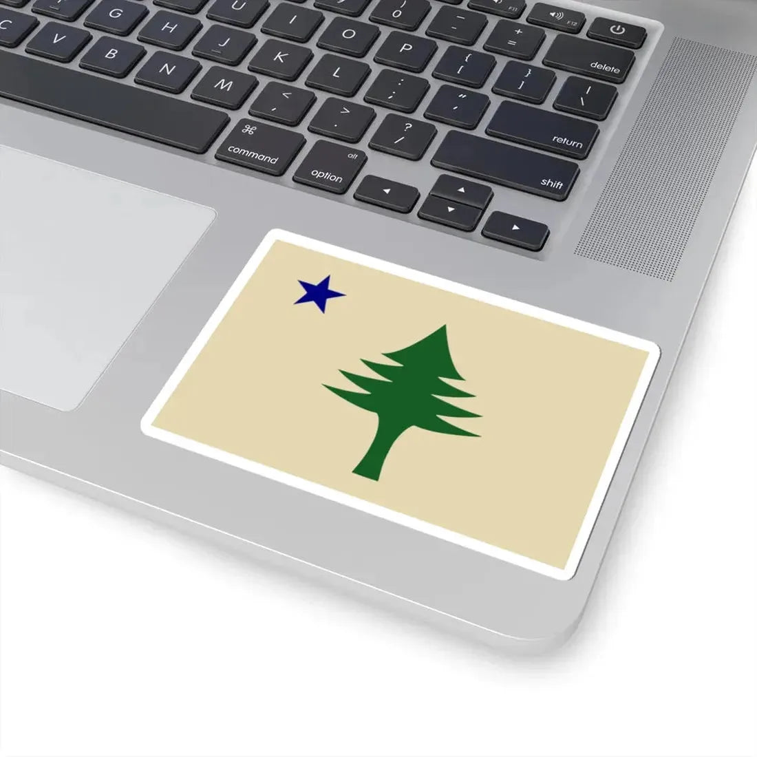 Unofficial flag of Maine (United States) STICKER Vinyl Kiss-Cut Decal - The Sticker Space