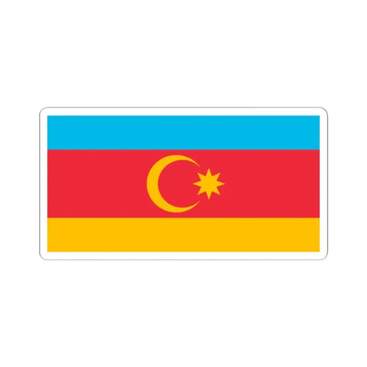 Unofficial flag of Nakhchivan 1991-1993 (Azerbaijan) STICKER Vinyl Kiss-Cut Decal 2 Inch White - The Sticker Space