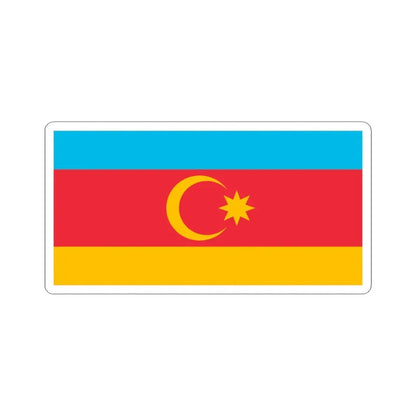 Unofficial flag of Nakhchivan 1991-1993 (Azerbaijan) STICKER Vinyl Kiss-Cut Decal 3 Inch White - The Sticker Space