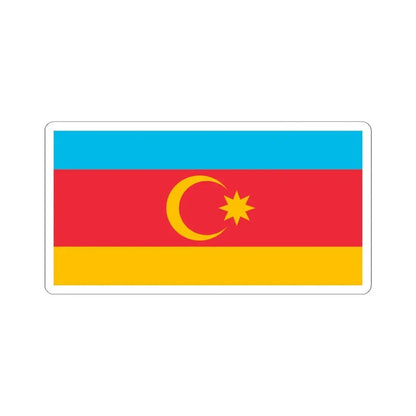 Unofficial flag of Nakhchivan 1991-1993 (Azerbaijan) STICKER Vinyl Kiss-Cut Decal 4 Inch White - The Sticker Space