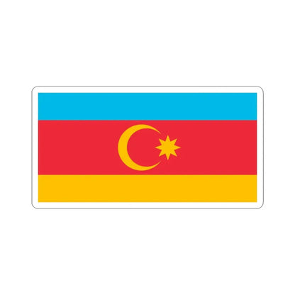 Unofficial flag of Nakhchivan 1991-1993 (Azerbaijan) STICKER Vinyl Kiss-Cut Decal 6 Inch White - The Sticker Space
