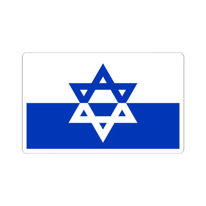 Unofficial Jewish Palestine Flag 1933 (Palestine) STICKER Vinyl Kiss-Cut Decal 6 Inch White - The Sticker Space