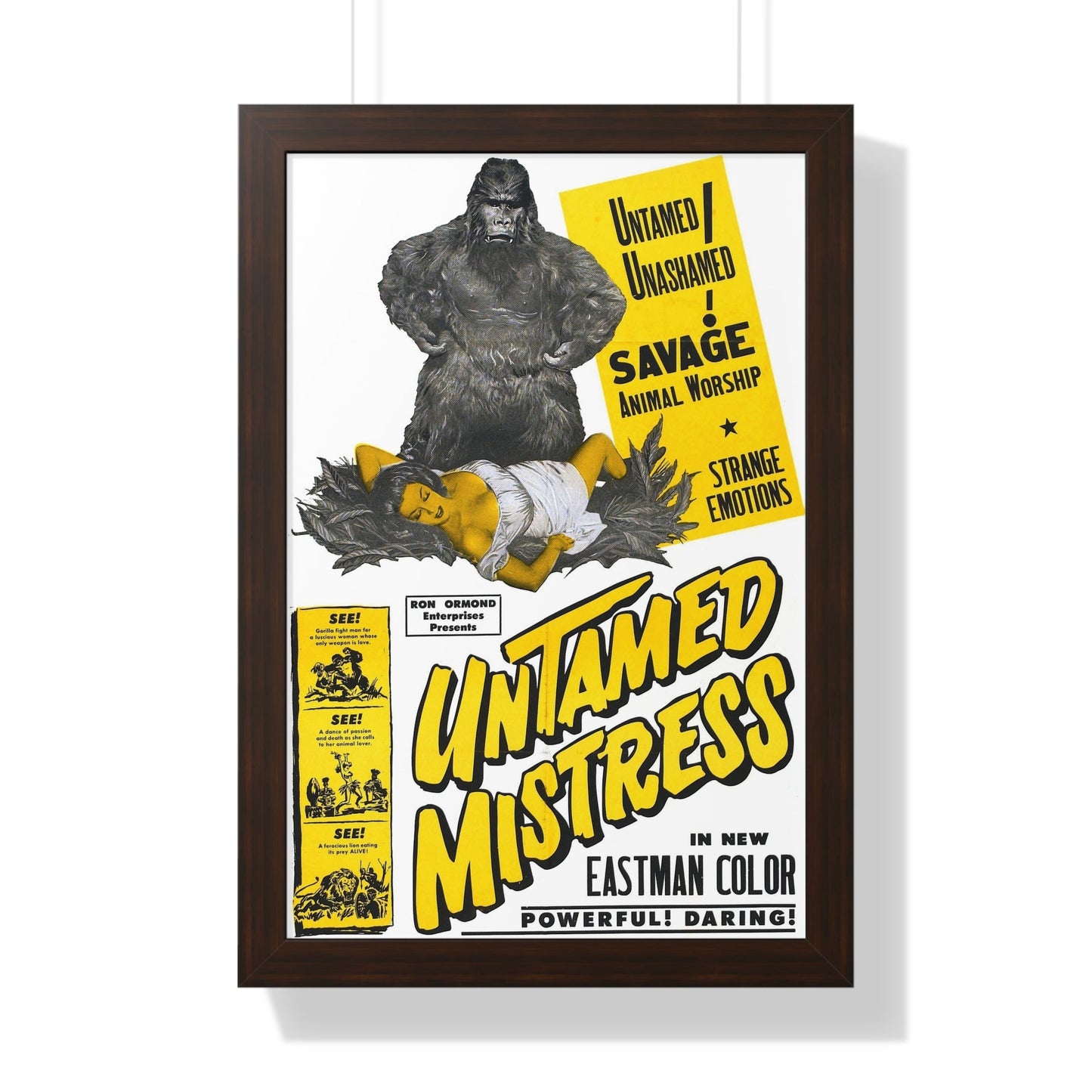 UNTAMED MISTRESS 1956 - Framed Movie Poster-16″ x 24″-The Sticker Space