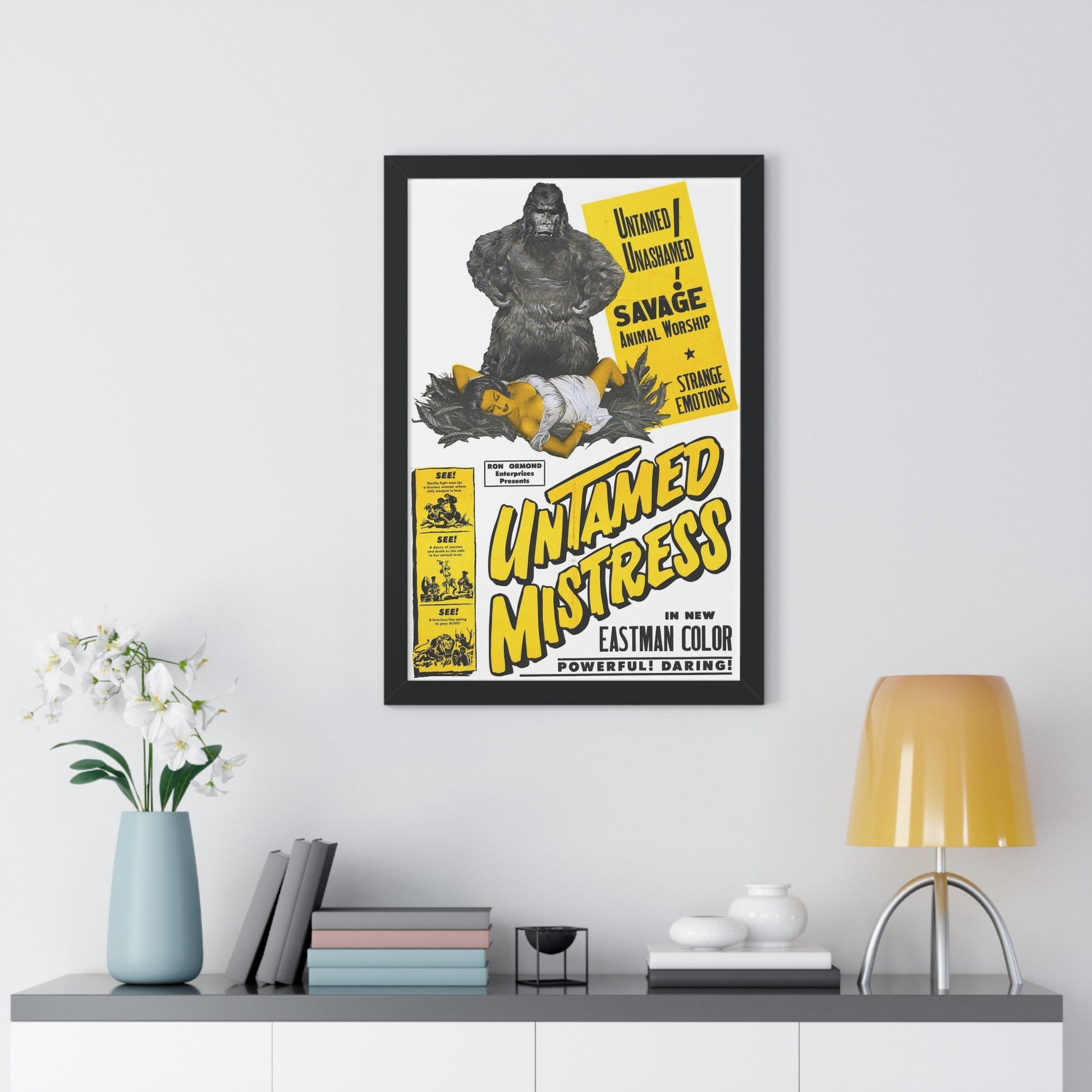 UNTAMED MISTRESS 1956 - Framed Movie Poster-The Sticker Space