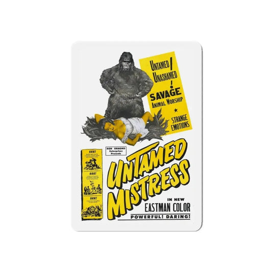 UNTAMED MISTRESS 1956 Movie Poster - Refrigerator Magnet 6 Inch Die-Cut - The Sticker Space