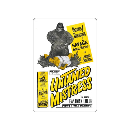 UNTAMED MISTRESS 1956 Movie Poster STICKER Vinyl Die-Cut Decal 6 Inch - The Sticker Space