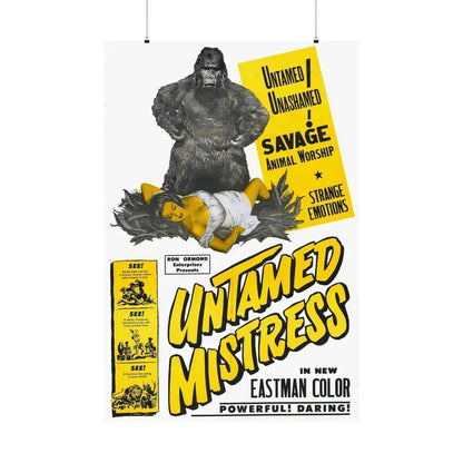 UNTAMED MISTRESS 1956 - Paper Movie Poster 36" x 54" Matte - The Sticker Space