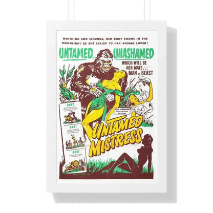 UNTAMED MISTRESS (2) 1956 - Framed Movie Poster 16″ x 24″ White - The Sticker Space