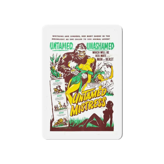 UNTAMED MISTRESS (2) 1956 Movie Poster - Refrigerator Magnet 6 Inch Die-Cut - The Sticker Space