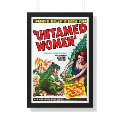 UNTAMED WOMEN 1952 - Framed Movie Poster 20" x 30" Black - The Sticker Space
