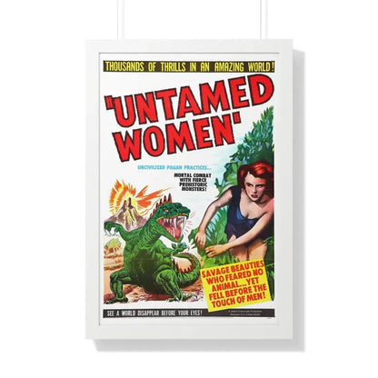 UNTAMED WOMEN 1952 - Framed Movie Poster 20" x 30" White - The Sticker Space