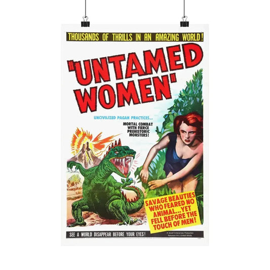 UNTAMED WOMEN 1952 - Paper Movie Poster 12″ x 18″ Matte - The Sticker Space