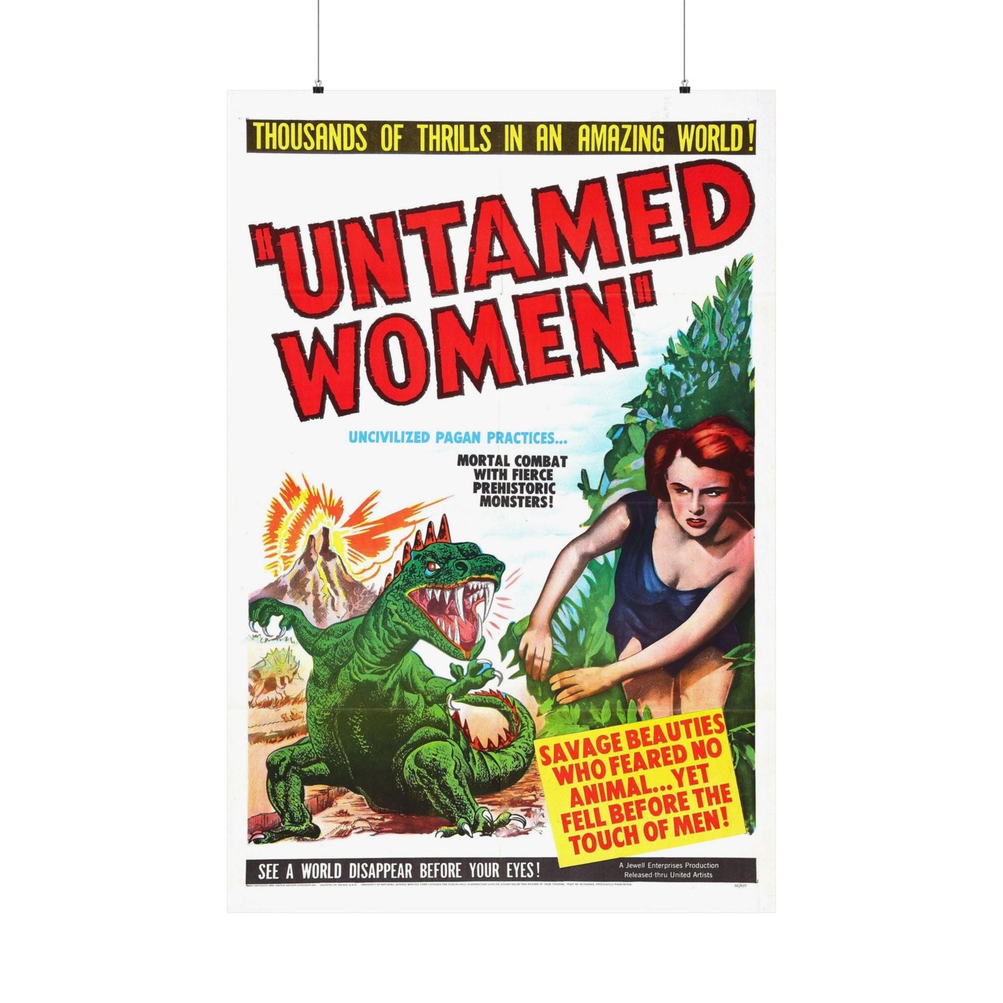 UNTAMED WOMEN 1952 - Paper Movie Poster-36" x 54"-The Sticker Space