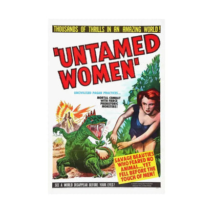 UNTAMED WOMEN 1952 - Paper Movie Poster - The Sticker Space