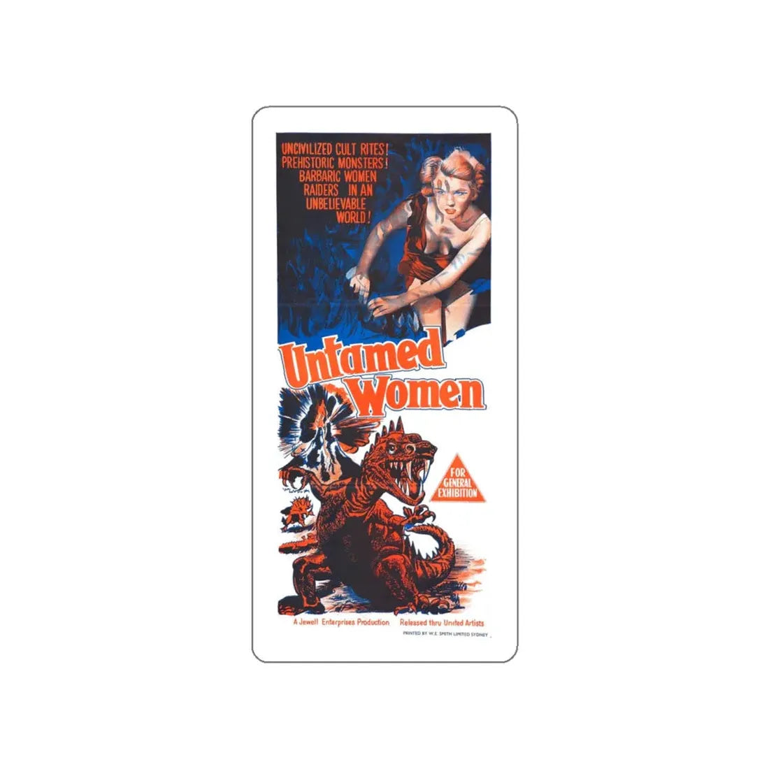 UNTAMED WOMEN (2) 1952 Movie Poster STICKER Vinyl Die-Cut Decal 6 Inch - The Sticker Space