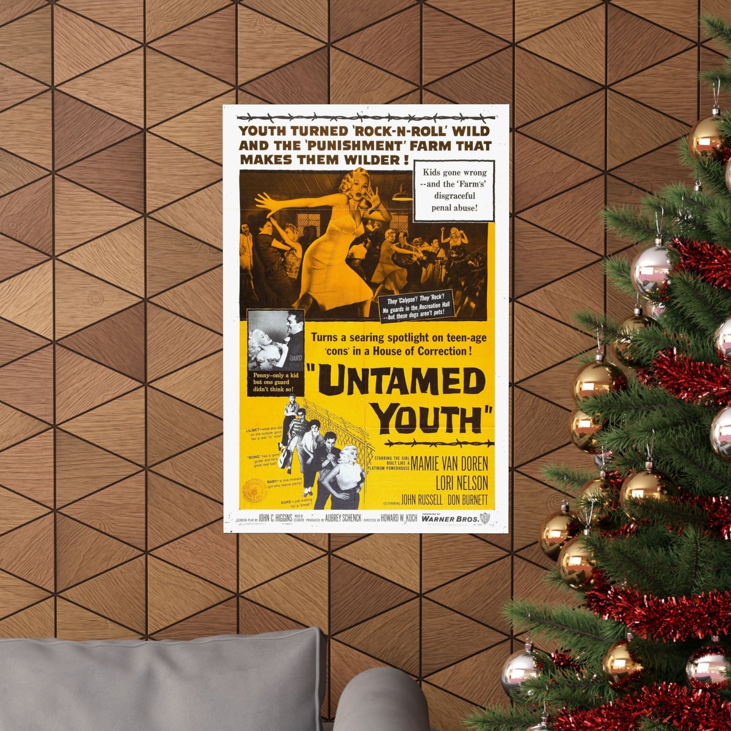 UNTAMED YOUTH 1957 - Paper Movie Poster-The Sticker Space