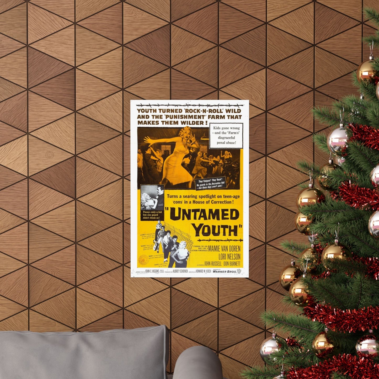 UNTAMED YOUTH 1957 - Paper Movie Poster-The Sticker Space