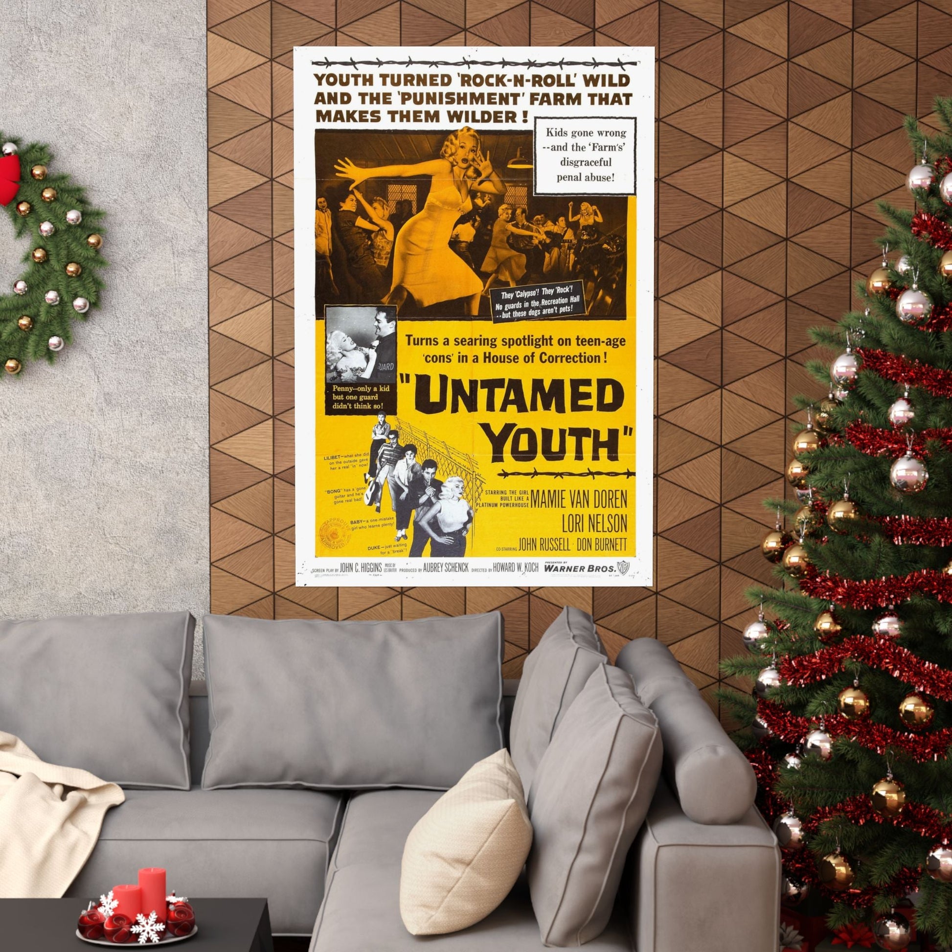 UNTAMED YOUTH 1957 - Paper Movie Poster-The Sticker Space