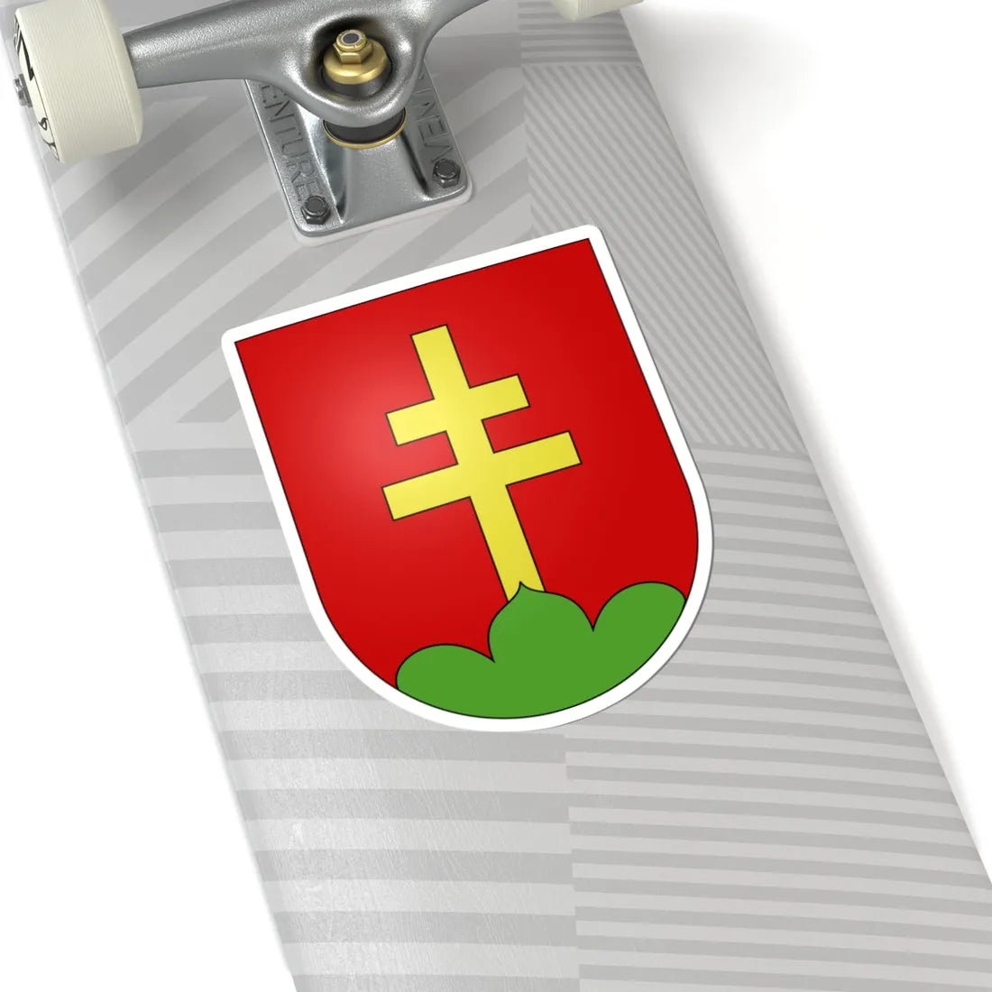 Unterbäch-coat of arms (Switzerland) (Coat of Arms) STICKER Vinyl Kiss-Cut Decal - The Sticker Space