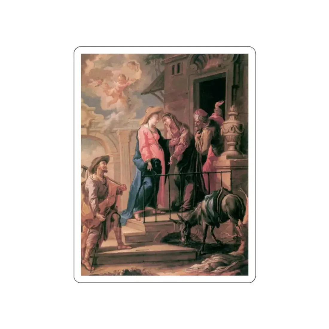 UNTERBERGER, Michelangelo - Visitation (Artwork) STICKER Vinyl Die-Cut Decal White Die-Cut 2 Inch - The Sticker Space