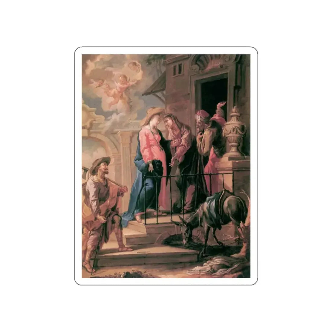 UNTERBERGER, Michelangelo - Visitation (Artwork) STICKER Vinyl Die-Cut Decal White Die-Cut 5 Inch - The Sticker Space