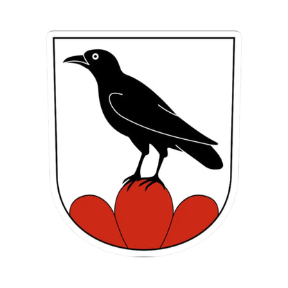 Untereggen-blazon (Switzerland) (Coat of Arms) STICKER Vinyl Kiss-Cut Decal 2 Inch White - The Sticker Space