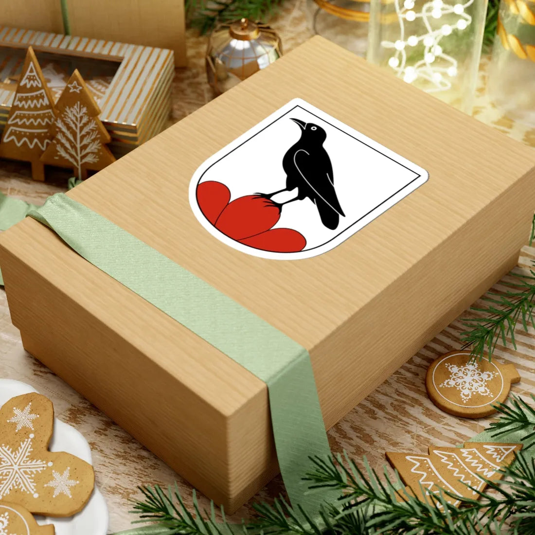 Untereggen-blazon (Switzerland) (Coat of Arms) STICKER Vinyl Kiss-Cut Decal - The Sticker Space