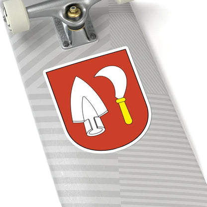 Unterengstringen-blazon (Switzerland) (Coat of Arms) STICKER Vinyl Kiss-Cut Decal - The Sticker Space