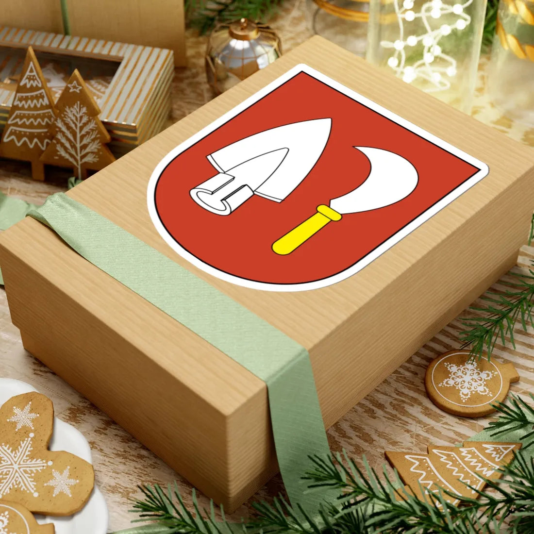 Unterengstringen-blazon (Switzerland) (Coat of Arms) STICKER Vinyl Kiss-Cut Decal - The Sticker Space