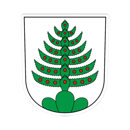 Unteriberg-blazon (Switzerland) (Coat of Arms) STICKER Vinyl Kiss-Cut Decal 3 Inch White - The Sticker Space