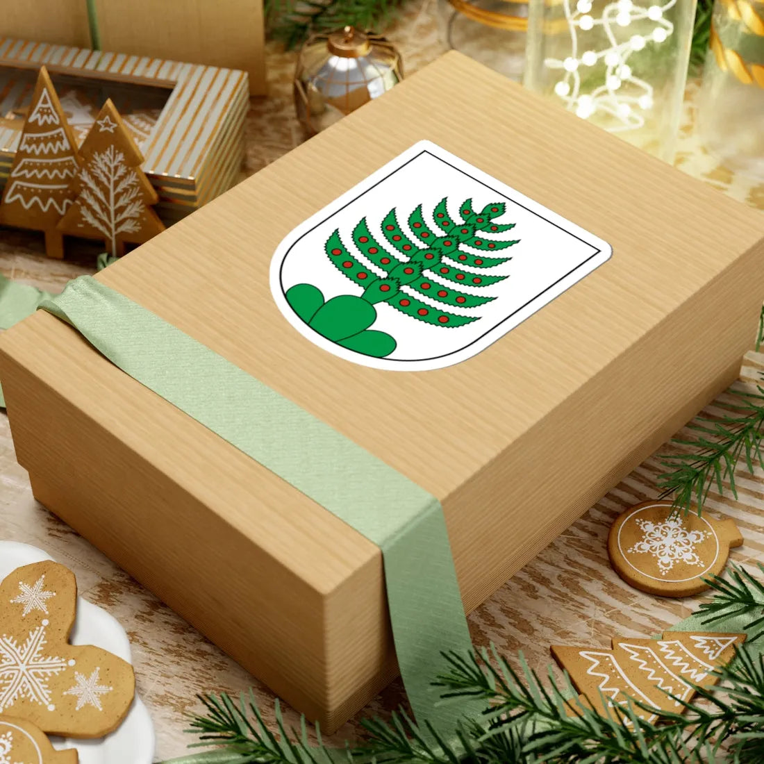 Unteriberg-blazon (Switzerland) (Coat of Arms) STICKER Vinyl Kiss-Cut Decal - The Sticker Space