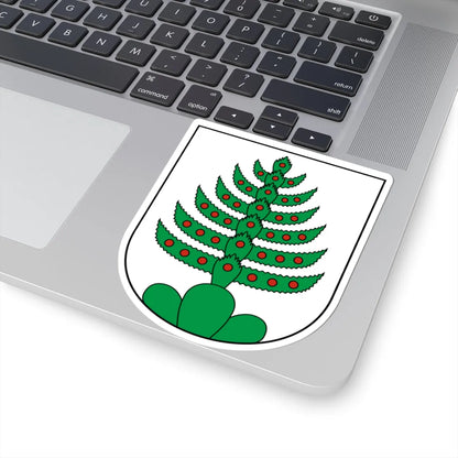 Unteriberg-blazon (Switzerland) (Coat of Arms) STICKER Vinyl Kiss-Cut Decal - The Sticker Space