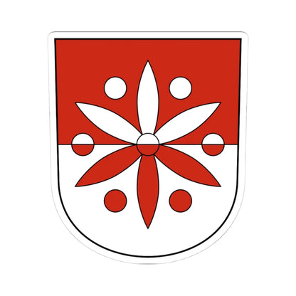 Unterramsern-blazon (Switzerland) (Coat of Arms) STICKER Vinyl Kiss-Cut Decal 4 Inch White - The Sticker Space