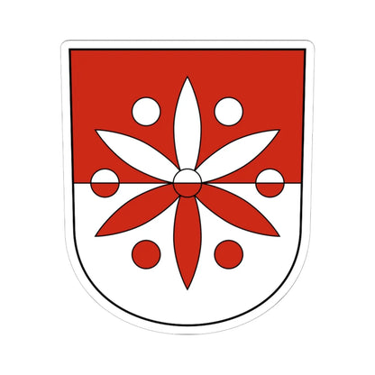 Unterramsern-blazon (Switzerland) (Coat of Arms) STICKER Vinyl Kiss-Cut Decal 6 Inch White - The Sticker Space