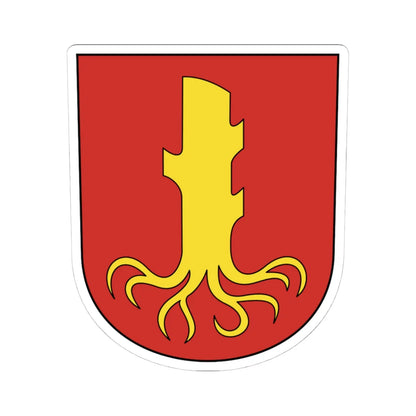 Unterstammheim-blazon (Switzerland) (Coat of Arms) STICKER Vinyl Kiss-Cut Decal 4 Inch White - The Sticker Space